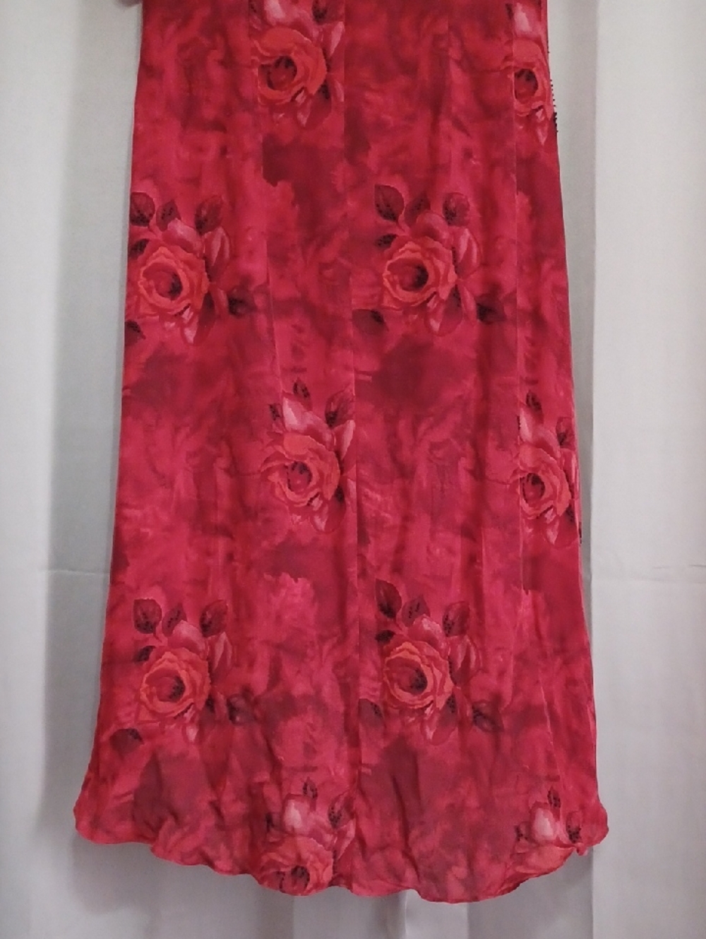 Spenser Jeremy Woman Silk Rosette High/Low Asymmetrical Hem Midi Dress Sz 16 - Picture 12 of 14
